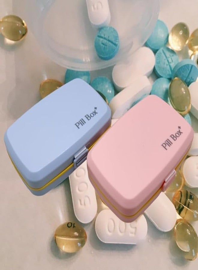 CLICKSWIFT علبة تخزين أدوية محمولة من CLICKSWIFT بستة أقسام، مثالية للفيتامينات والأدوية، ومنظم يومي لحبوب الفيتامينات، مناسبة للمنزل والمكتب، حقيبة إسعافات أولية، علبة حبوب للجيب أو الحقيبة، متعددة الألوان، قطعة واحدة - Image 5